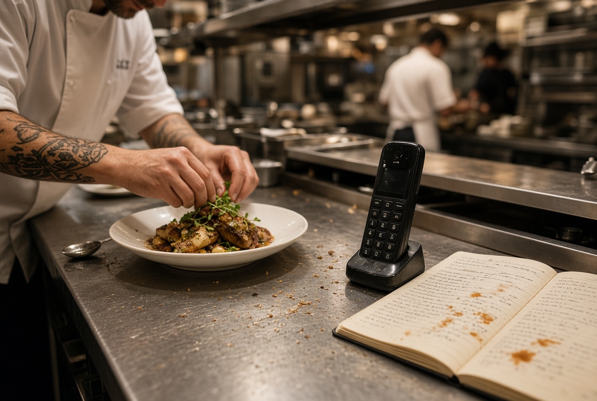 Phone ringing on the pass while the owner is working